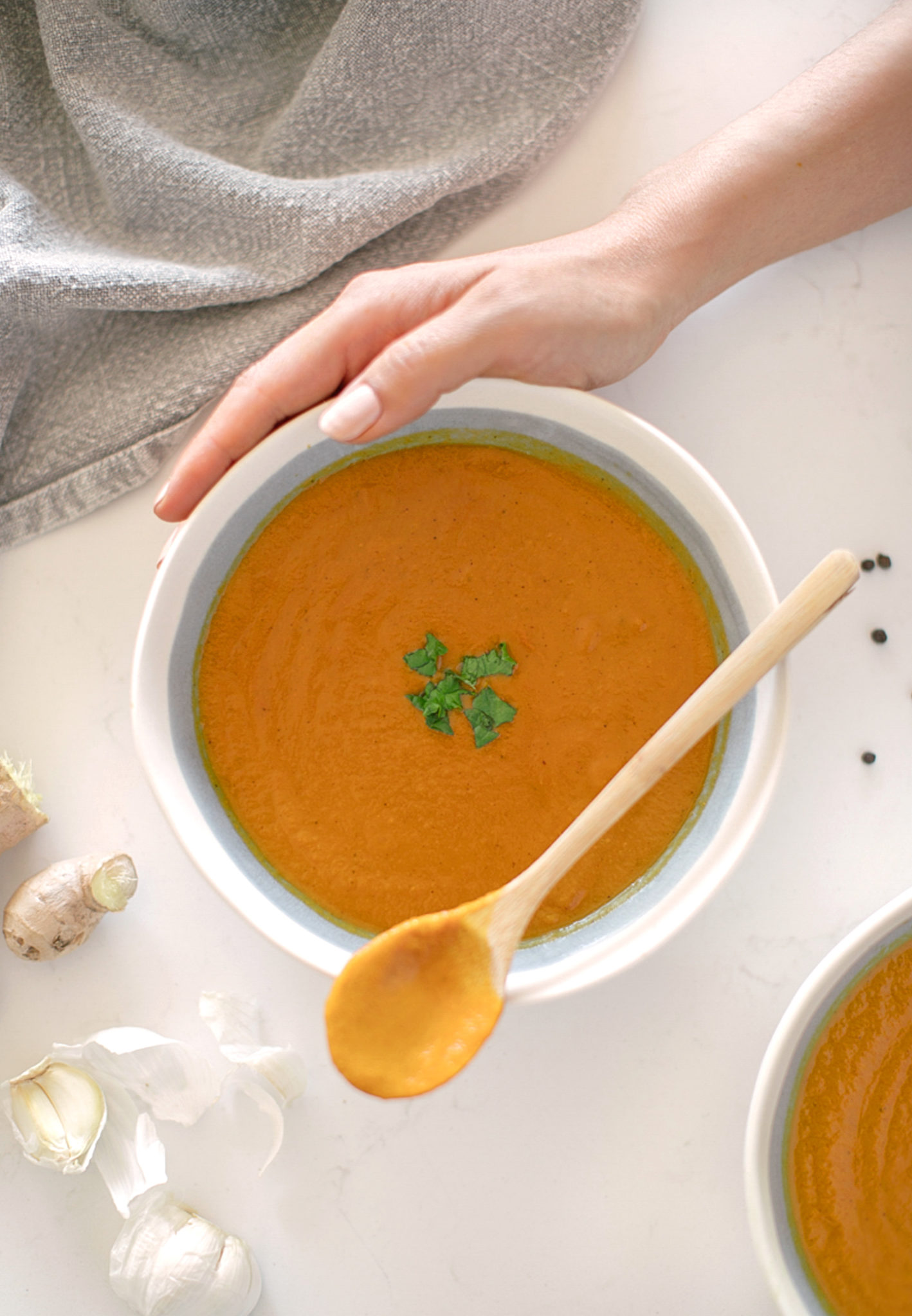 Immune Boosting Carrot Turmeric Ginger Soup Recipe The Dimple Life