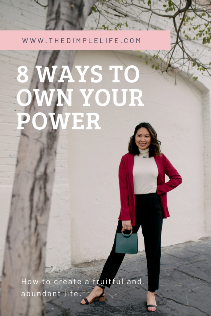 8 ways to own your power | As women, we are so much more powerful than we know! But recognizing our power and having the confidence to let it shine can be a real struggle sometimes. In this post, I’m sharing 8 ways for you to own your power and share it with the world. | The Dimple Life #thedimplelife #powerfulwomen #personaldevelopment #selfdevelopment #confidence #ownyourpower