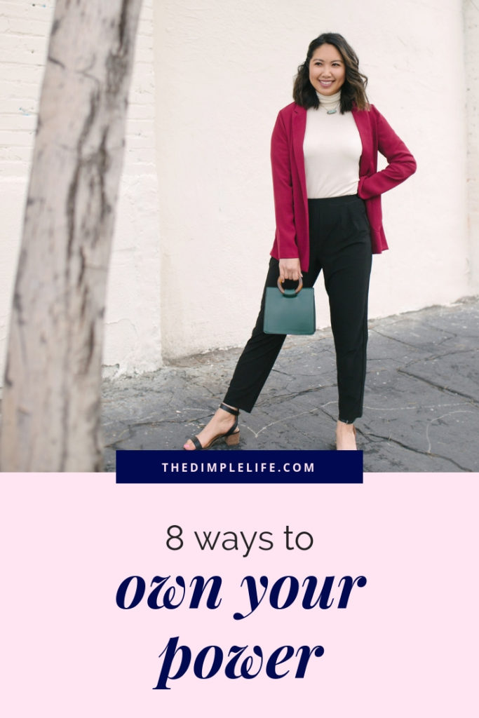 8 ways to own your power | As women, we are so much more powerful than we know! But recognizing our power and having the confidence to let it shine can be a real struggle sometimes. In this post, I’m sharing 8 ways for you to own your power and share it with the world. | The Dimple Life #thedimplelife #powerfulwomen #personaldevelopment #selfdevelopment #confidence #ownyourpower