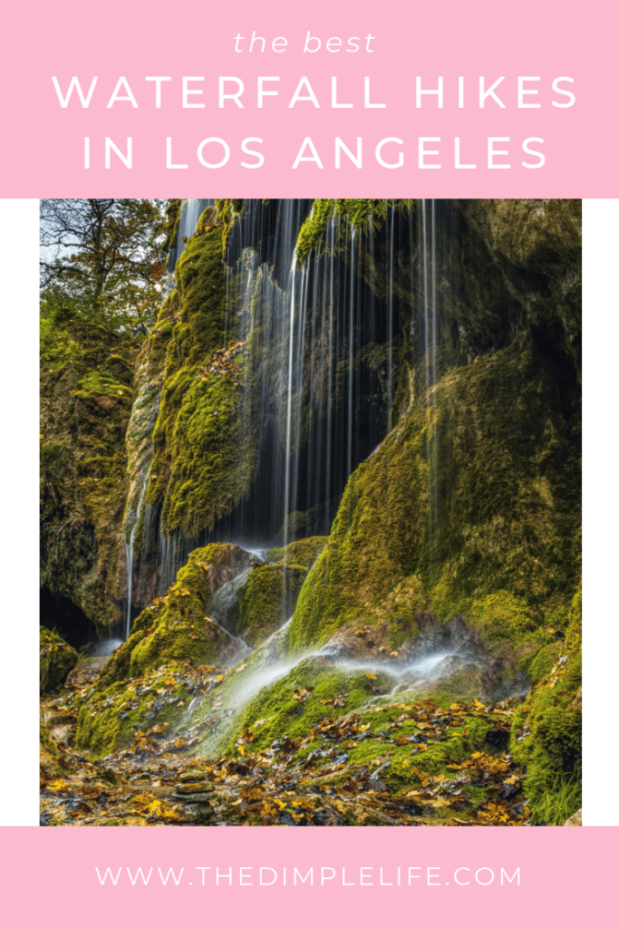 With so many hikes to choose from in the city, here are the top hikes with waterfalls in Los Angeles #thedimplelife #hiking #waterfallhike