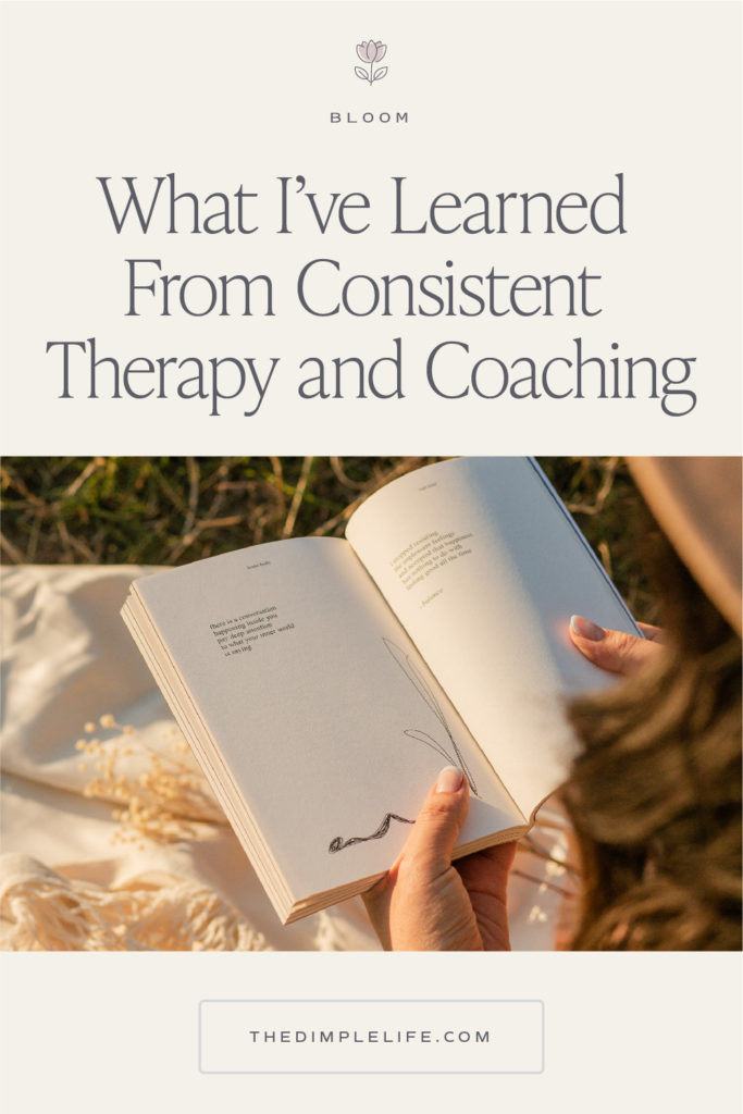Let's break the stigma with therapy and coaching. I'm sharing the top lessons I've learned through a year of therapy, coaching, and all the self help. #Therapy #MentalHealthMatters #MentalHealthAwareness #TheDimpleLife